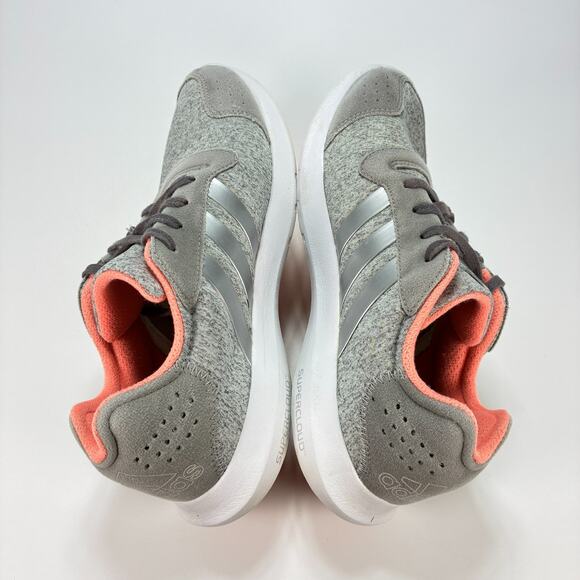 Adidas Element Refresh Gray Coral Running Shoes Sneakers S78615 Women's Size 9 - Picture 7 of 10
